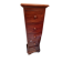 Five-drawer mahogany chest of drawers