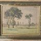 Oil painting on canvas - Impressionist rural landscape signed F Martin