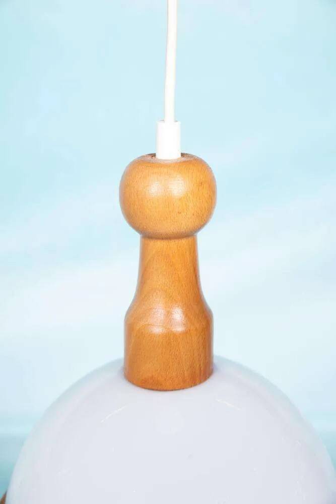 Bohemian 70s mushroom pendant lamp
