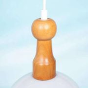 Bohemian 70s mushroom pendant lamp