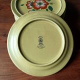 9 k&g luneville french ceramic dinner plates, ø 24.8 cm