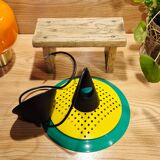 Vintage 80s space age style pendant chandelier Memphis