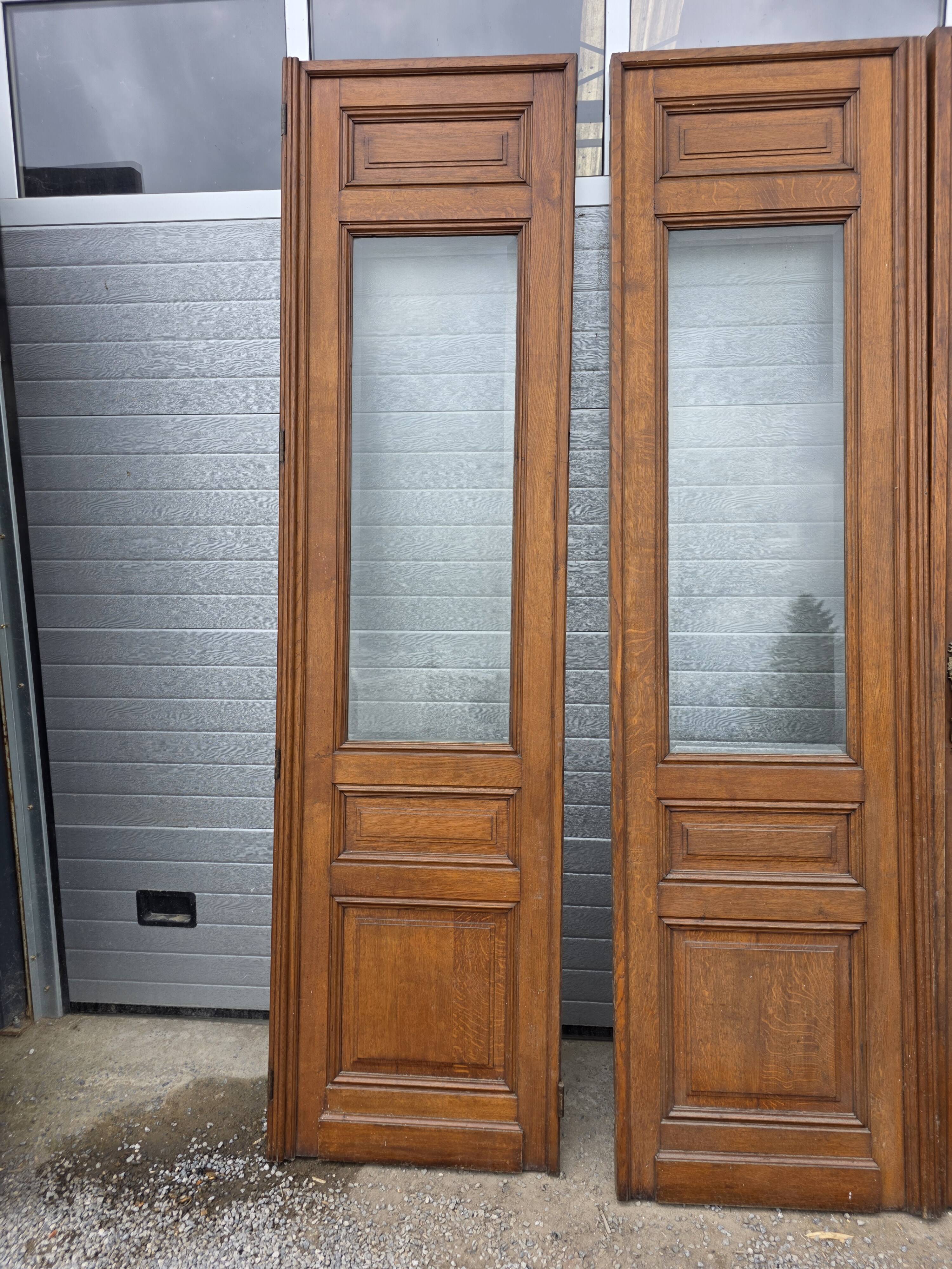 4 solid oak partition doors (high quality)