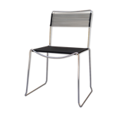 Black vintage scoubidou chair