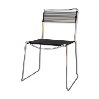 Black vintage scoubidou chair