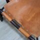 A vintage Tito Agnoli armchair leather and bamboo 1960s