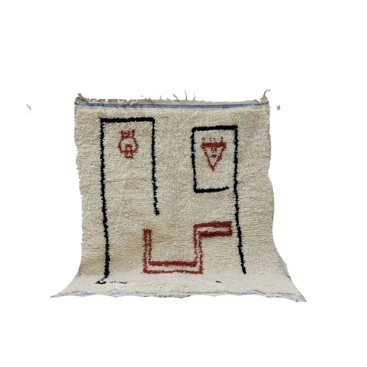 Tapis Berbère Marocain Artisanal 158 X 112 CM