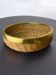 Circular rattan and brass basket, Italy, 1970s, 35 cm diameter