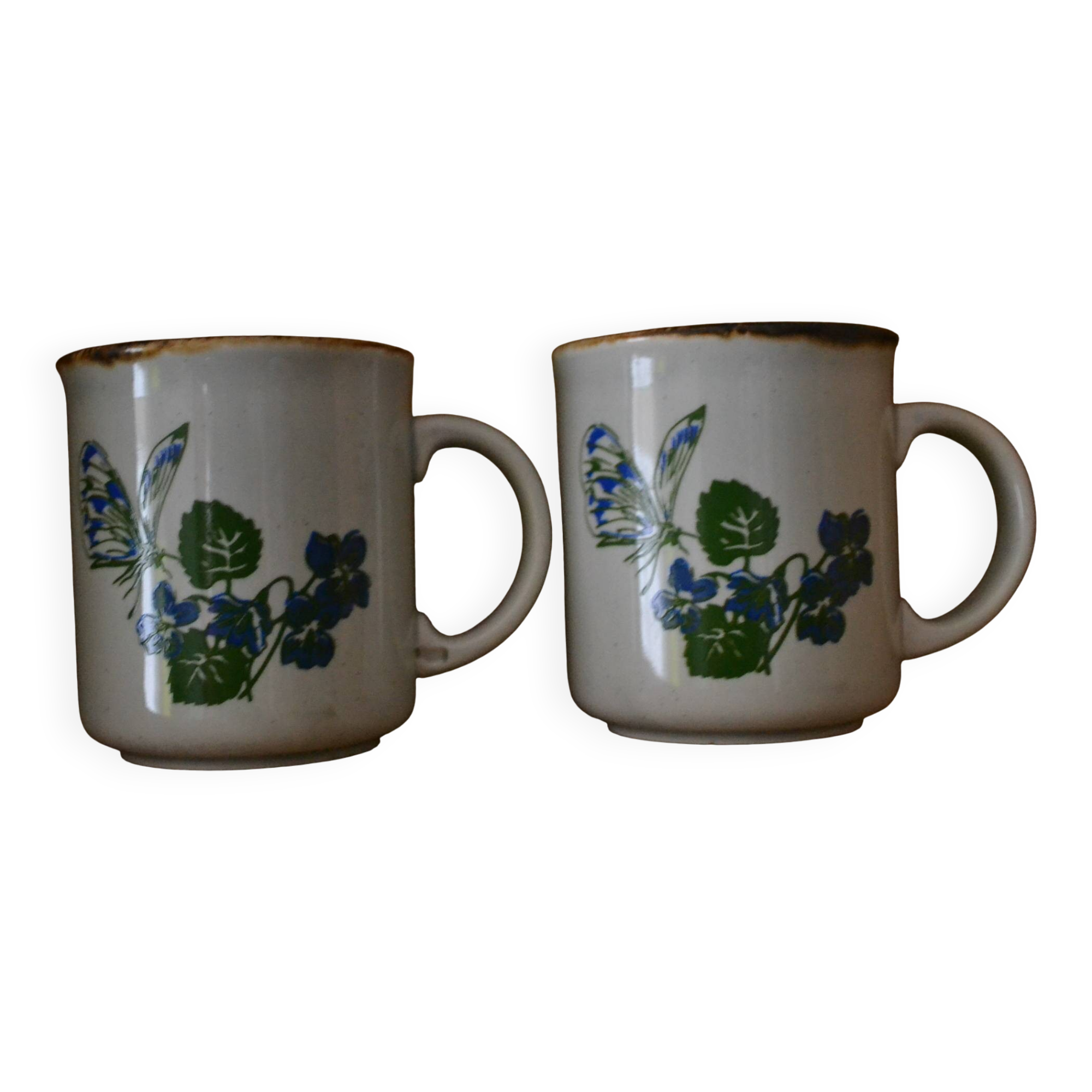 Lot de 2 tasses anglaises