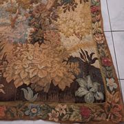 Tapisserie de laine "Verdure Flamande" de la manufacture Robert Four