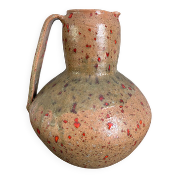 XL pitcher in pyrite stoneware signed
