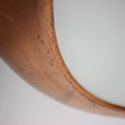 Large Art Deco Copper UFO Hanging Lamp, Czechoslovakia, 1930s