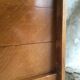 Vintage secretary in light oak veneer 1960
