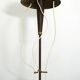 Glass and brass chandelier by Bruno Chiarini, 1950s