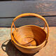 Rare wrapped rattan basket, in the style of Gabriella Crespi / Vivai del Sud.