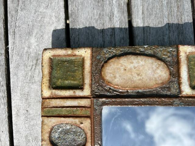 Sblime Vallauris ceramic mirror “Les Argonautes” signed