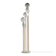 Metal and glass floor lamp