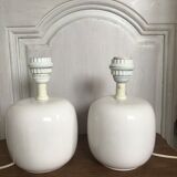 Pair of ceramic lamps