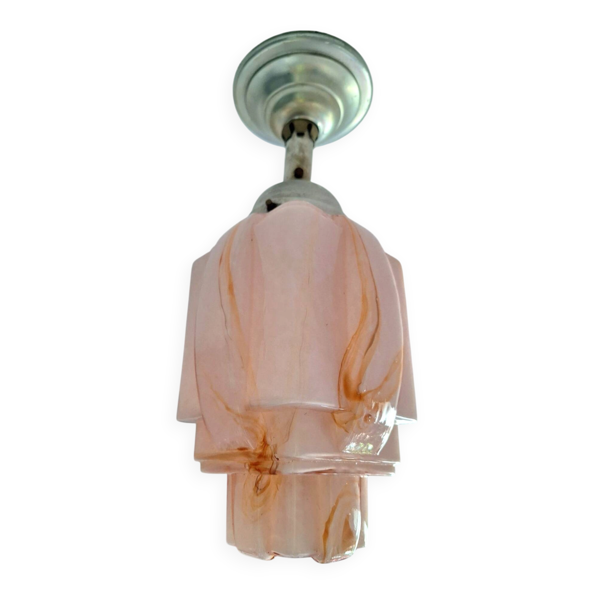 Lustre art déco, luminaire ancien, suspension