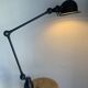 Lampe vintage 1980 Jielde 2 bras noire mat d'origine - 100 cm