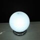Mid Century Swirl Murano Table Ball Lamp with Chrome base