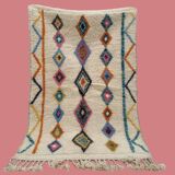 Colorful Berber rug size 200 x 300 cm