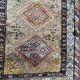 Ancient Persian Kurdish carpet for corridor 108x352 cm