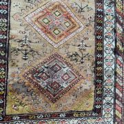 Ancient Persian Kurdish carpet for corridor 108x352 cm