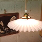 Old pleated opaline hanging