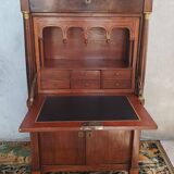 Empire walnut burl secretary