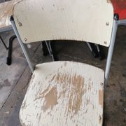 Set of 14 vintage stackable chairs