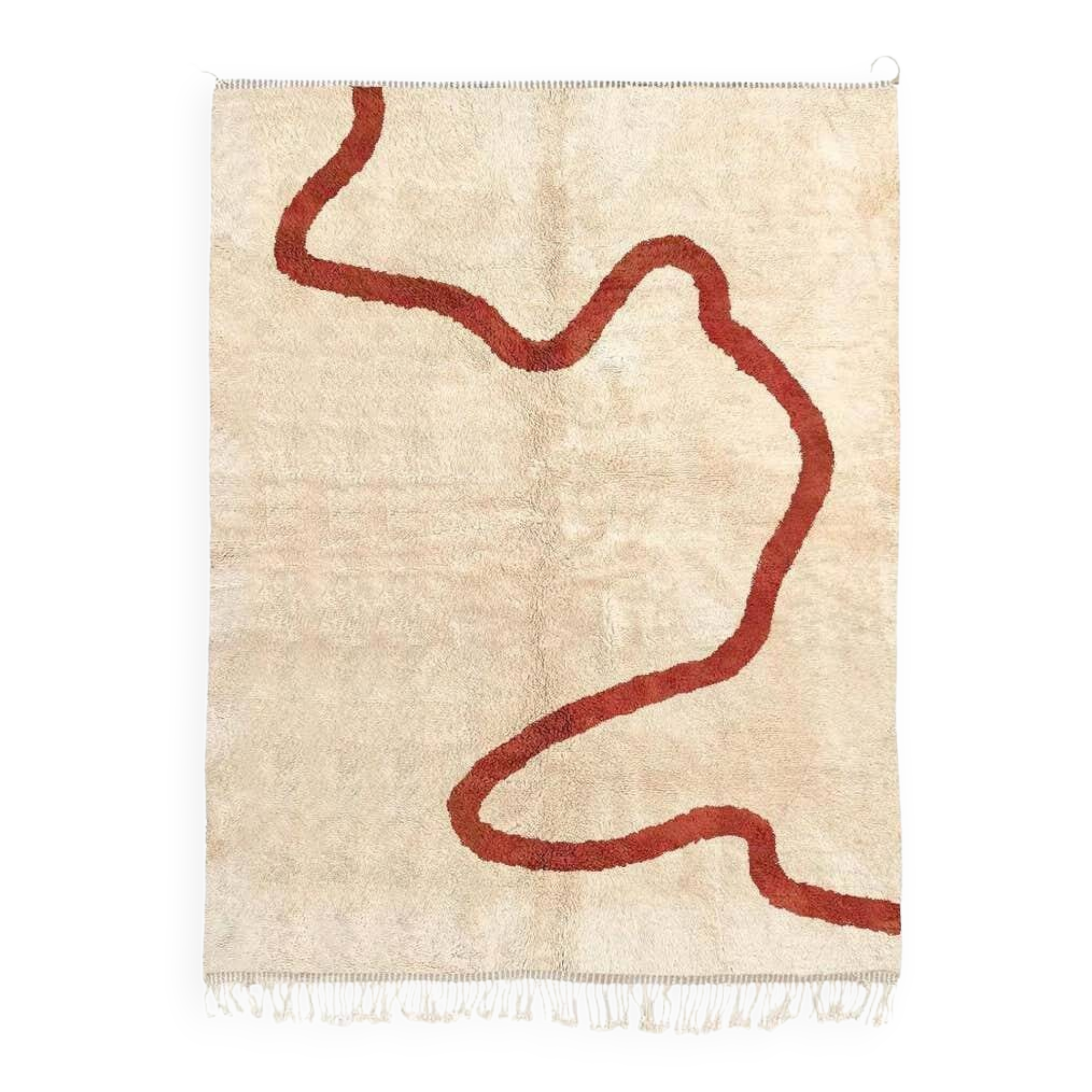 Moroccan wool Beni ouarain rug 200x100cm