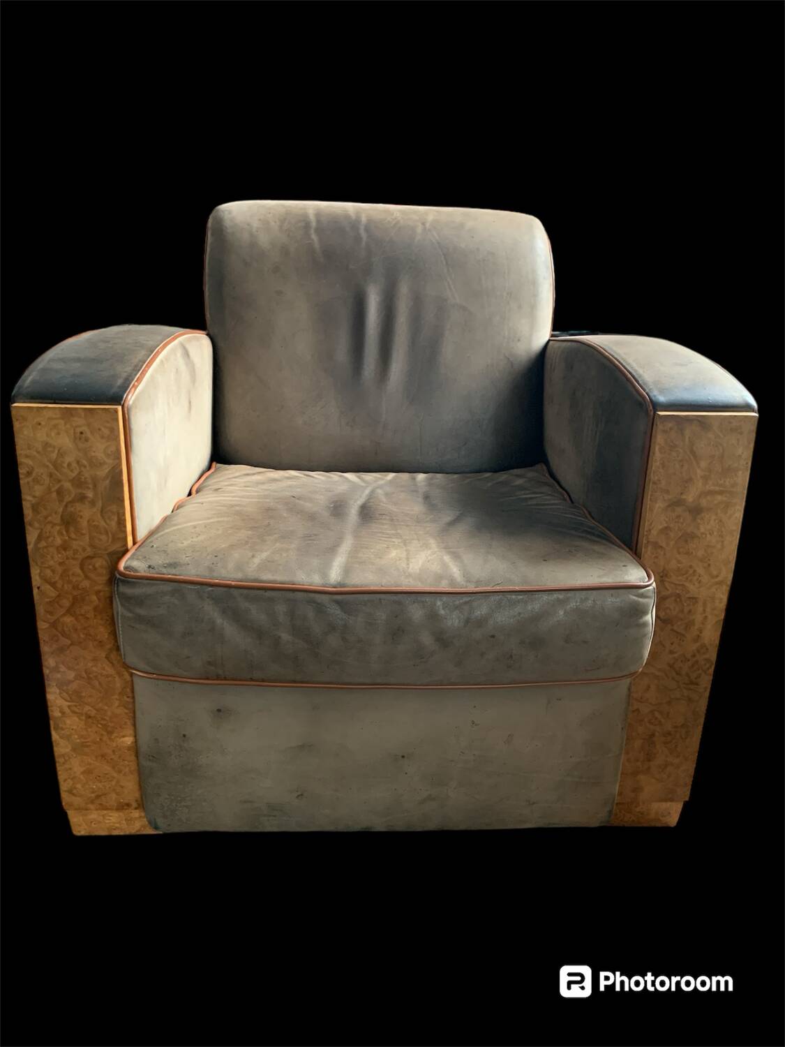 Massot leather club chair
