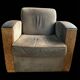 Massot leather club chair