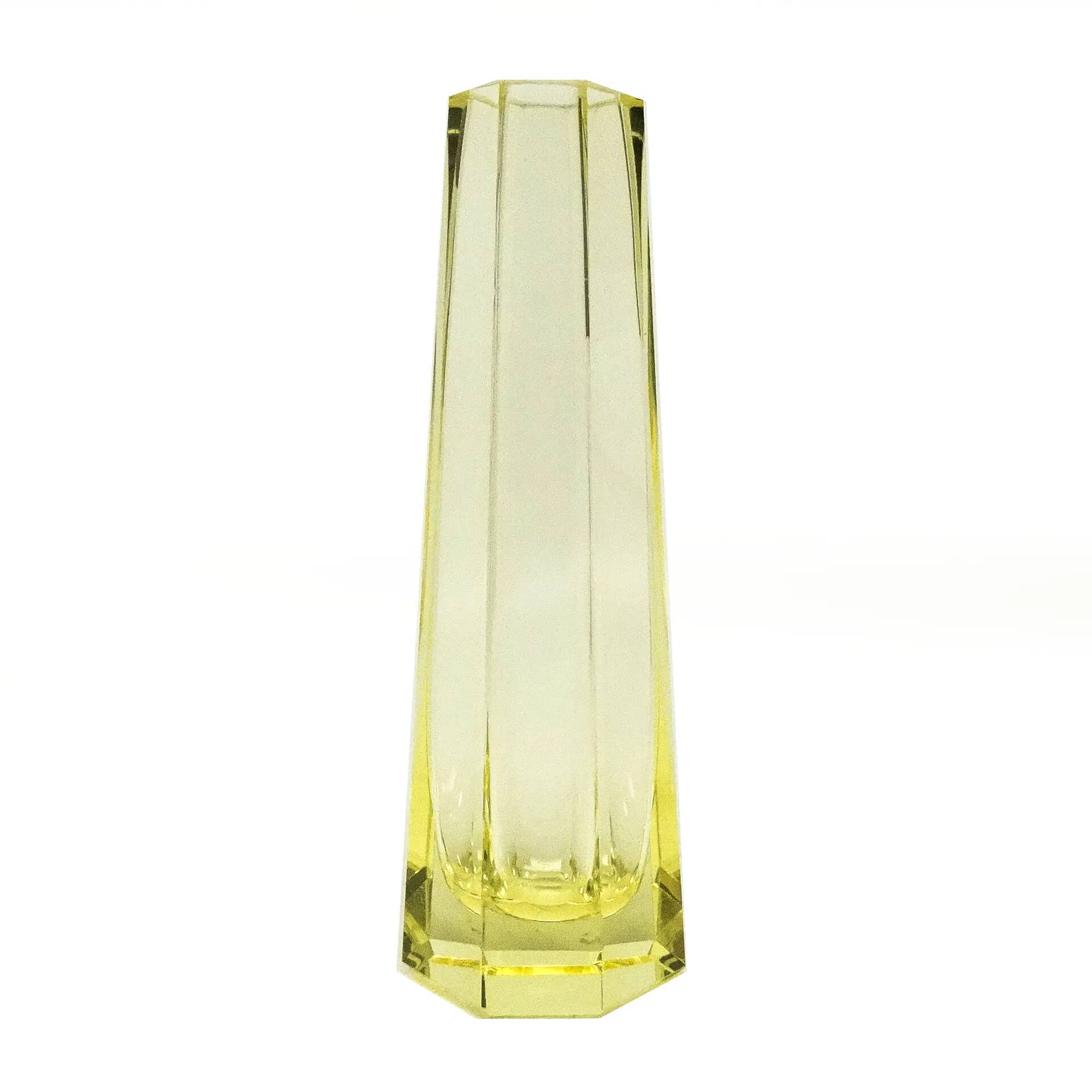 Art Deco vase, crystal, Moser, Czechoslovakia, 1930s