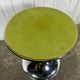 Tulip foot table with smoked glass top attributed to Gastone Rinaldi