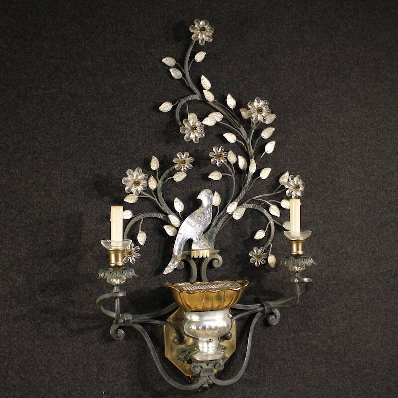 Great 20th-century Italian wall light by Banci, Florence