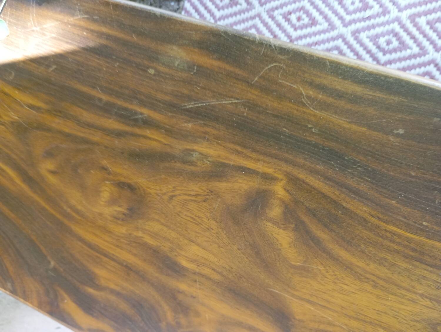 Pair of solid cherry wood farmhouse benches, 1950/60