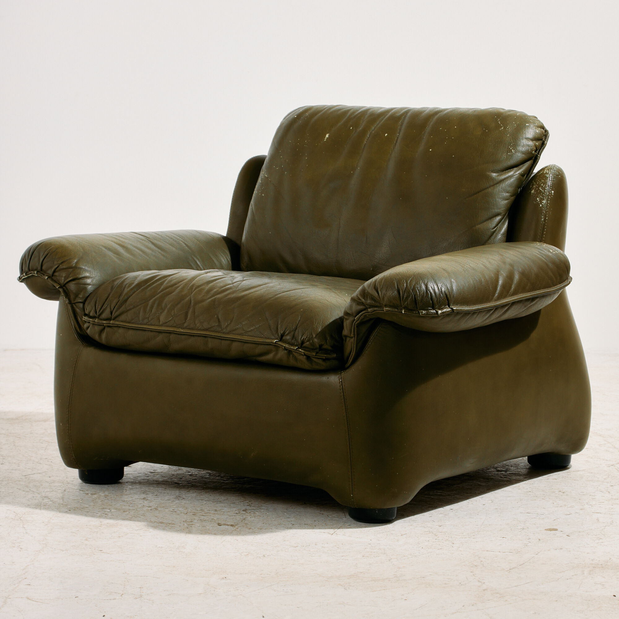 Leather sofa set, 3-piece set