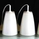 Suspensions Opaline , lot de quatre