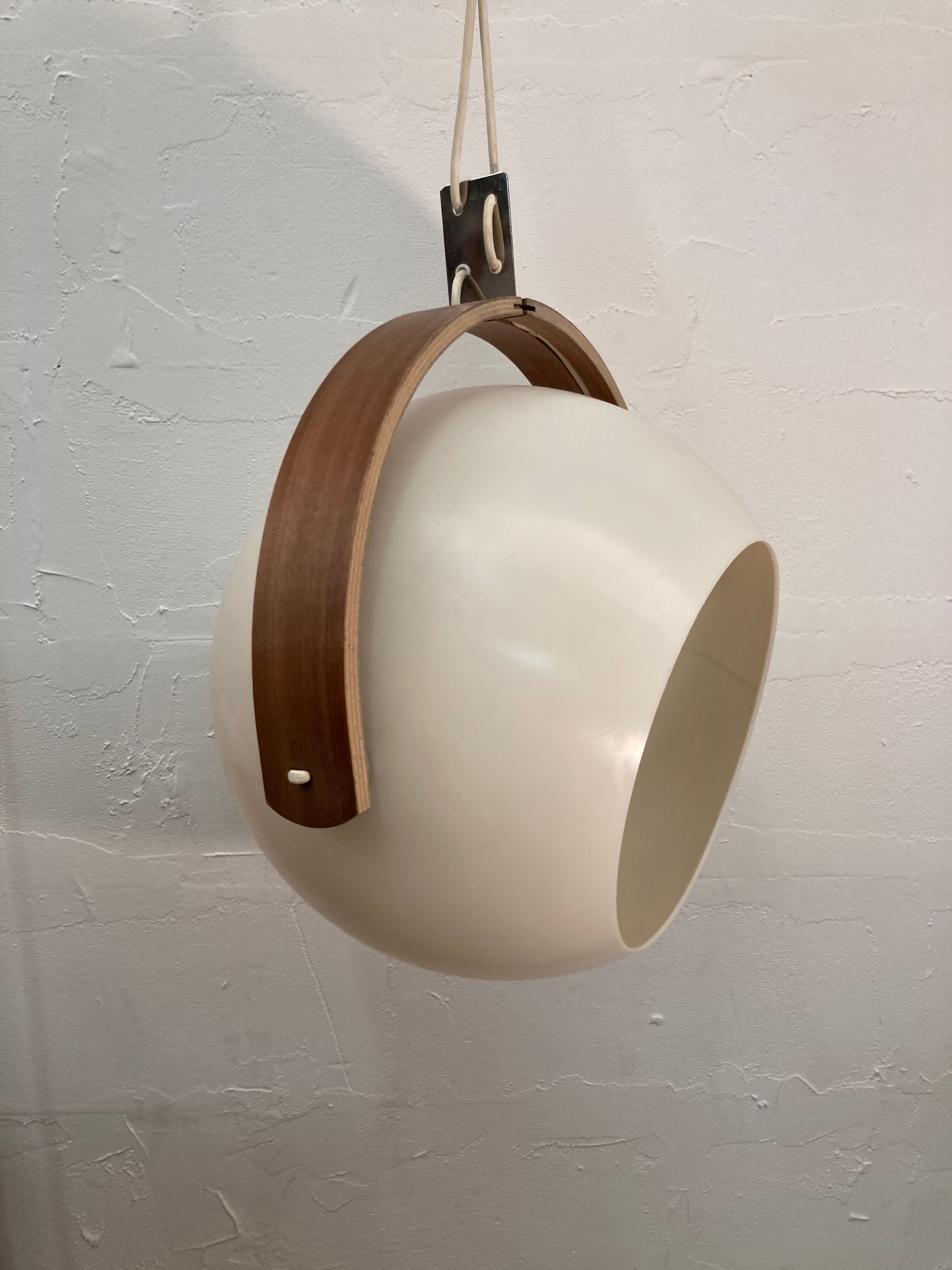 Large space age round globe sphere by Temde, Switzerland 1970s