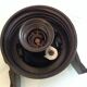 Long porthole wall lamp in glass and bakelite industrial style
