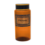 Pharmacy/apothecary old amber glass pot