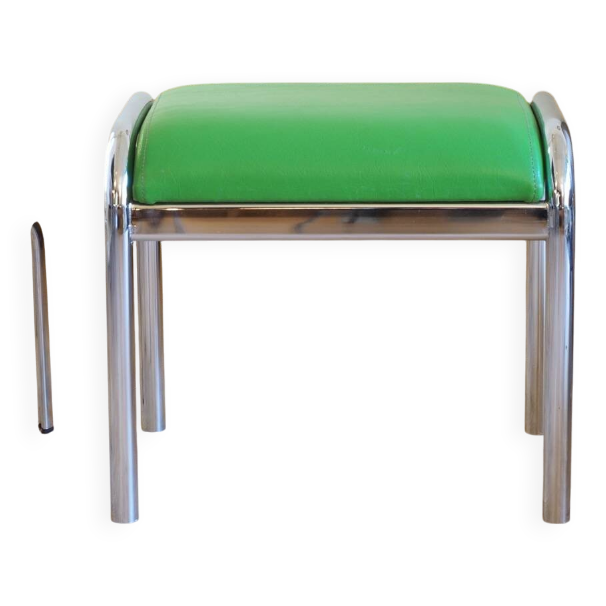 Vintage apple green stool or footrest