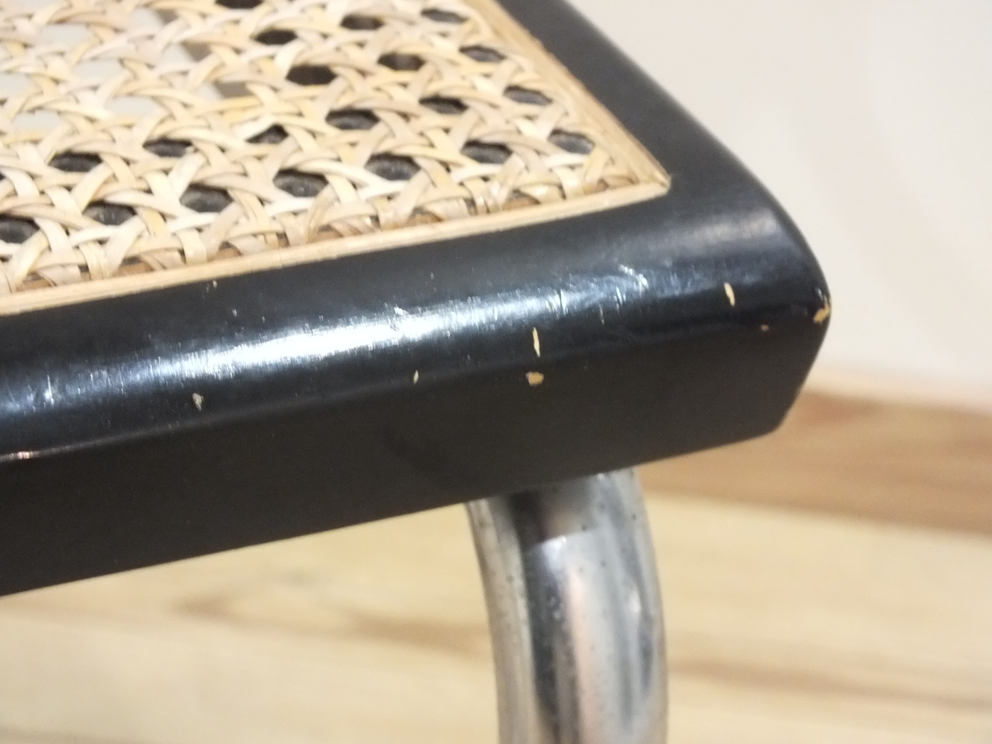 Cesca B32 black chair by Marcel Breuer