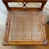 Vintage rattan side table