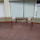 Set of 5 wooden and Formica bistro table