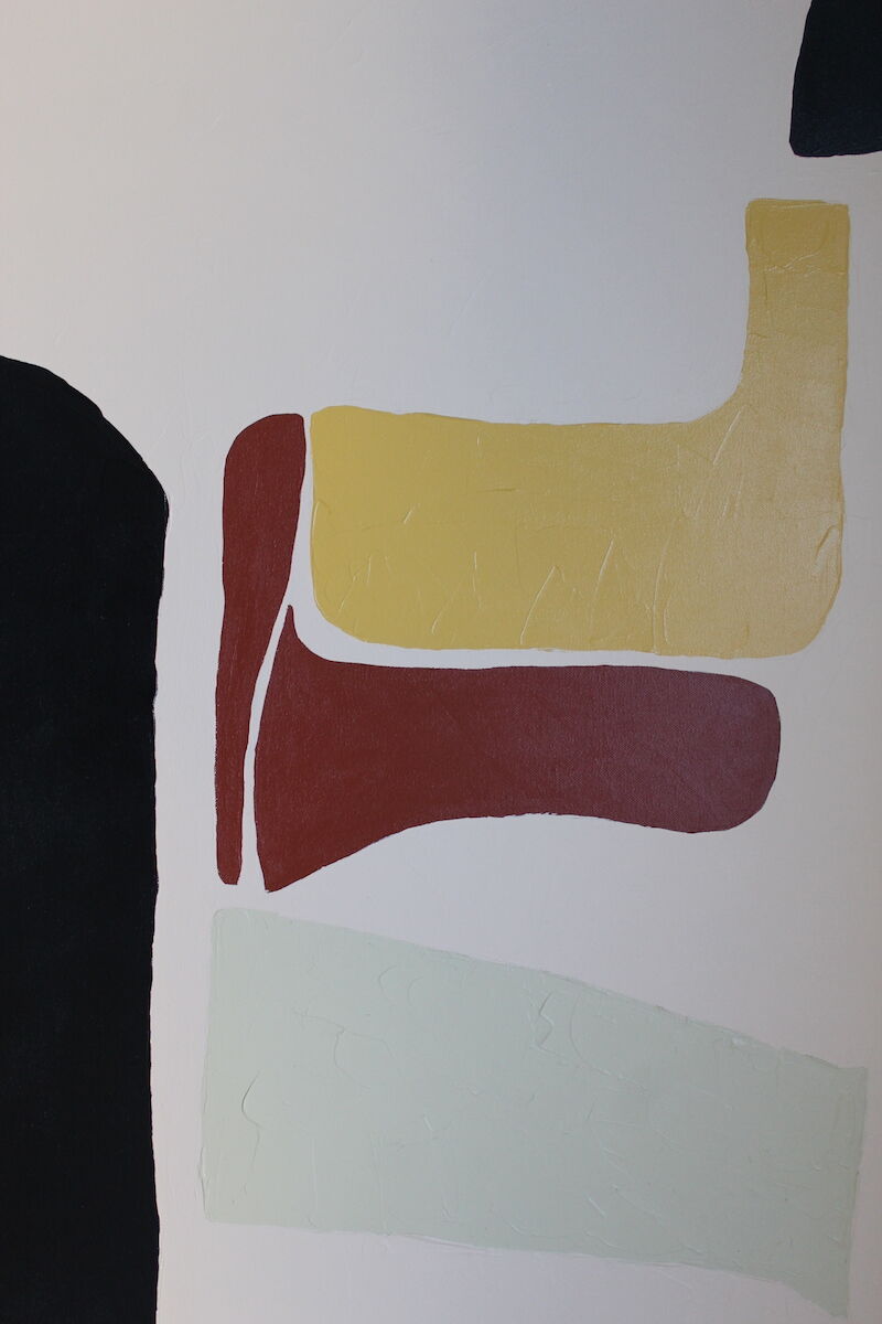 Large abstract acrylic painting for contemporary living room decoration 100x80cm