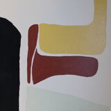 Large abstract acrylic painting for contemporary living room decoration 100x80cm