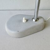 Articulated lamp Aluminor, in light gray metal of the 50s
